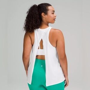 Lululemon All Tied Up White Tank Top